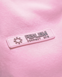 REALISM X DERRIMUT GYM OLD SCHOOL ECHO ZIP HOODIE BABY PINK