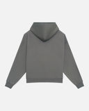 CORE BASICS ZIP HOODIE COOL GREY