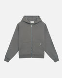 CORE BASICS ZIP HOODIE COOL GREY