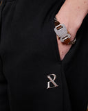 RADIANT SWEATPANTS OPEN LEG BLACK