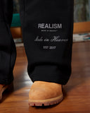 RADIANT SWEATPANTS OPEN LEG BLACK
