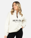 IDOL HALF ZIP SWEATER OATMEAL