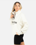 IDOL HALF ZIP SWEATER OATMEAL