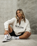 IDOL HALF ZIP SWEATER OATMEAL