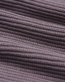 VIVANT KNIT ZIP HOODIE CHARCOAL