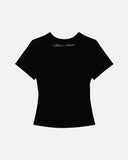 SCRIPT BABY TEE BLACK
