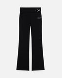 SCRIPT FOLDOVER PANT BLACK