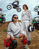 LEGACY ZIP HOODIE GREY MARLE