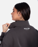 IDOL HALF ZIP SWEATER ASPHALT