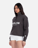 IDOL HALF ZIP SWEATER ASPHALT