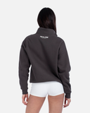 IDOL HALF ZIP SWEATER ASPHALT