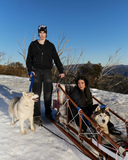 GLIMMER LOGO ZIP HOODIE BLACK