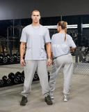 REALISM X DERRIMUT GYM CLASSIC TEE GREY MARLE