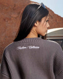 VIVANT KNIT SWEATER CHARCOAL