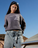 VIVANT KNIT SWEATER CHARCOAL