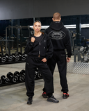 REALISM X DERRIMUT GYM OLD SCHOOL ECHO ZIP HOODIE BLACK