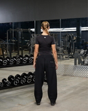 REALISM X DERRIMUT GYM R+D BABY TEE BLACK