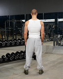 REALISM X DERRIMUT GYM R+D RIBBED TANK TOP WHITE