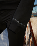 GLIMMER LOGO ZIP HOODIE BLACK