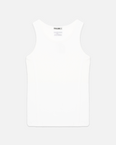 REALISM X DERRIMUT GYM R+D RIBBED TANK TOP WHITE