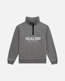 ELITE HALF ZIP SWEATER COOL GREY