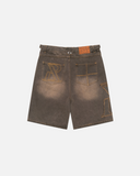 VIVANT DENIM SHORTS TINTED MUD
