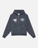 APOLLO ZIP HOODIE SLATE