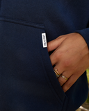 STRIDE ZIP HOODIE NAVY