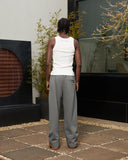 HEAVEN LOGO SWEATPANTS OPEN LEG COOL GREY