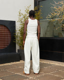 HEAVEN LOGO SWEATPANTS OPEN LEG OATMEAL