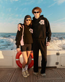 COLLEGE TEAM HOODIE V2 MIDNIGHT PEACH