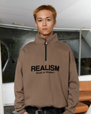 ELITE HALF ZIP SWEATER TAUPE