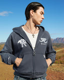 APOLLO ZIP HOODIE SLATE