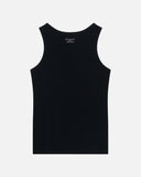REALISM X DERRIMUT GYM R+D RIBBED TANK TOP BLACK