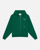 STUDIO ZIP HOODIE PINE GREEN