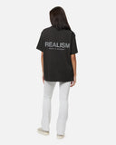 HEAVEN LOGO REFLECTIVE TEE MOON ASH