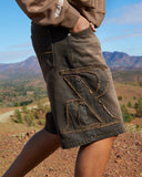 VIVANT DENIM SHORTS TINTED MUD