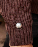 VIVANT KNIT ZIP HOODIE REDWOOD