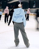 GLIMMER LOGO HOODIE POWDER BLUE