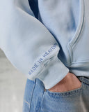 GLIMMER LOGO HOODIE POWDER BLUE