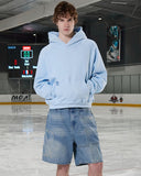 GLIMMER LOGO HOODIE POWDER BLUE