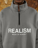 ELITE HALF ZIP SWEATER COOL GREY