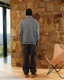 ELITE HALF ZIP SWEATER COOL GREY