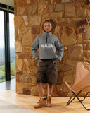 ELITE HALF ZIP SWEATER COOL GREY