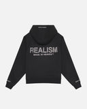 GLIMMER LOGO ZIP HOODIE BLACK