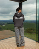 HEAVEN LOGO ZIP HOODIE ASPHALT