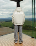 HEAVEN LOGO ZIP HOODIE WHEAT