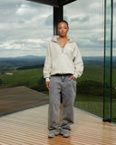 HEAVEN LOGO ZIP HOODIE WHEAT