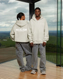 HEAVEN LOGO ZIP HOODIE WHEAT