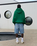 STUDIO ZIP HOODIE PINE GREEN